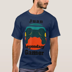 Juan Legendary Gamer Video Game Player Controller T-Shirt