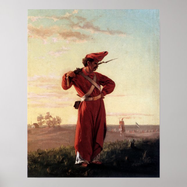 Juan Manuel Blanes Mazorquero Poster (Front)