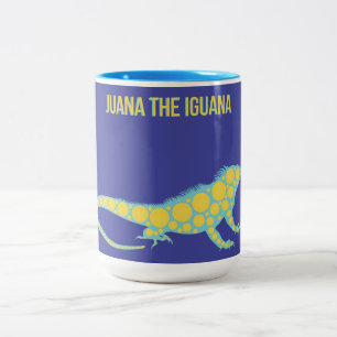 Juana the Iguana Two-Tone Coffee Mug