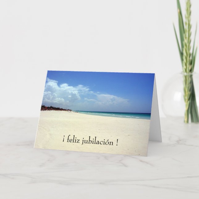 jubilación playa card (Front)