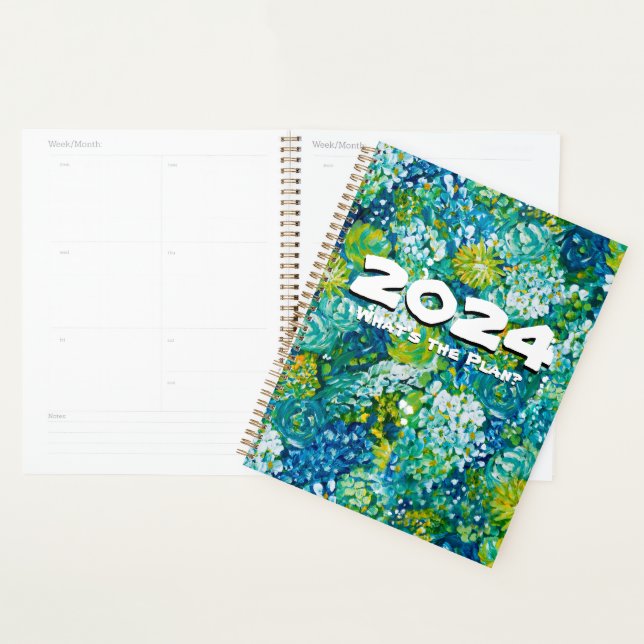 Jubilant-Blue & Green Floral Customisable Planner (Display)
