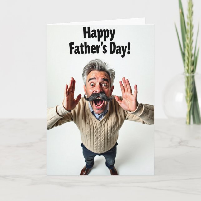 Jubilant Fathers Day Card (Front)
