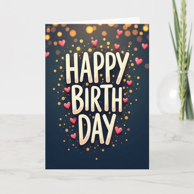 Jubilant Golden Glow Card (Front)