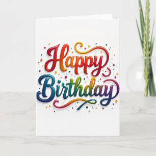 Jubilant Gradient Birthday Card