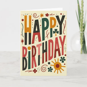 Jubilant Letter Birthday Card