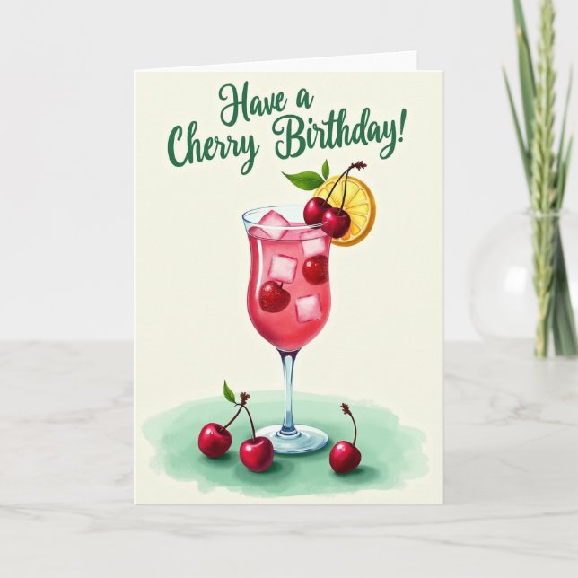Jubilant Ruby Drink Card (Front)