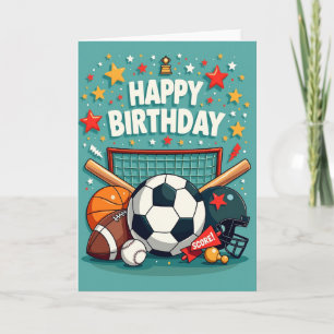 Jubilant Starry Birthday Card
