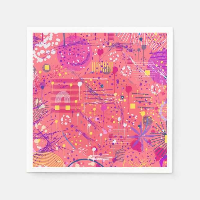 Jubilation: Maximalist Art Napkin (Front)
