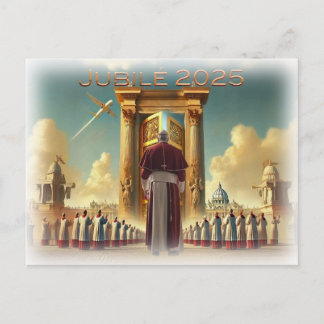 Jubilé 2025 Vatican, souvenir voyage, idée cadeau. Postcard