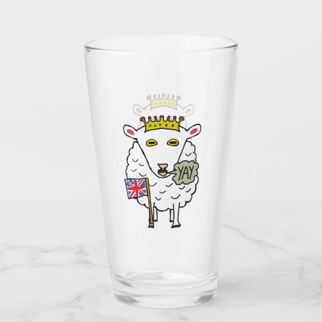 Jubilee Royal Sheep Glass (Front)