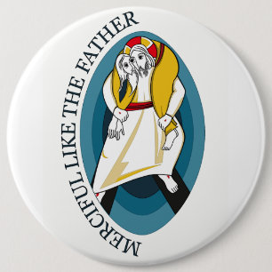 JUBILEE YEAR OF MERCY GEAR 6 CM ROUND BADGE