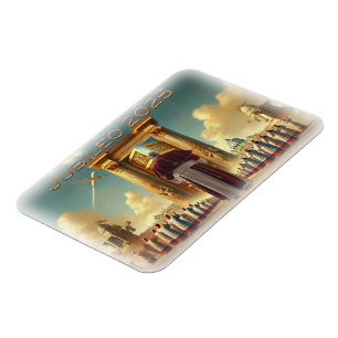 Jubileo 2025 Vaticano, recuerdo viaje idea regalo. Magnet