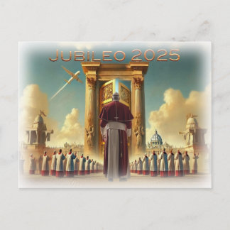 Jubileo 2025 Vaticano, recuerdo viaje idea regalo. Postcard