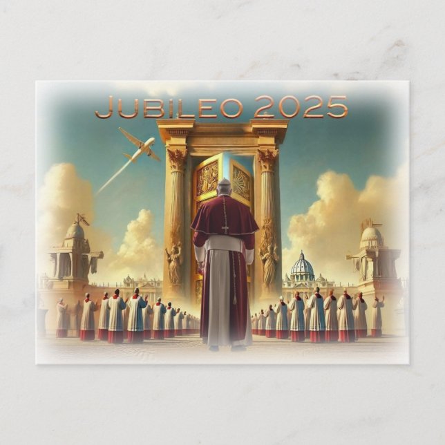 Jubileo 2025 Vaticano, recuerdo viaje idea regalo. Postcard (Front)