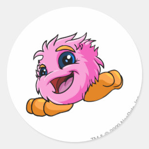 JubJub Pink Classic Round Sticker
