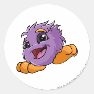 JubJub Purple Classic Round Sticker
