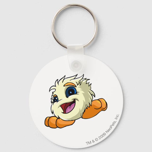 JubJub White Key Ring (Front)