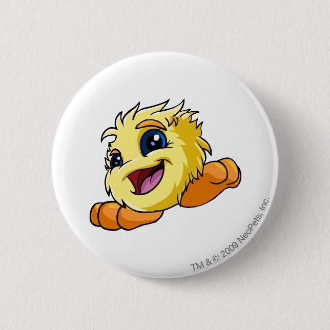 JubJub Yellow 6 Cm Round Badge (Front)