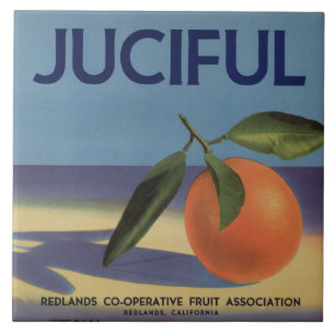 Juciful Orange Crate Label Tile