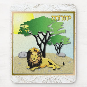 Judaica 12 Tribes Israel Judah Mouse Pad