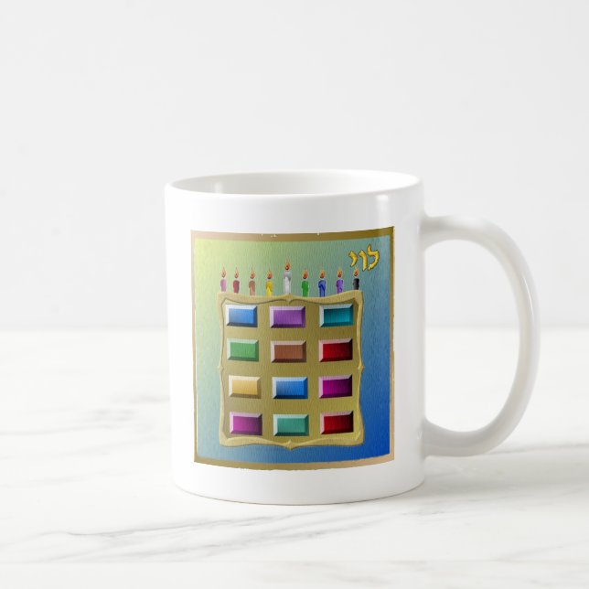 Judaica 12 Tribes Israel Levi Coffee Mug (Right)