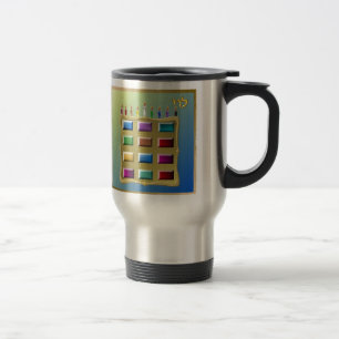 Judaica 12 Tribes Israel Levi Travel Mug