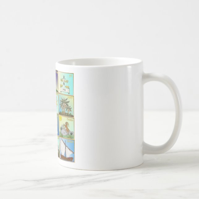 Judaica 12 Tribes of Israel Art Coffee Mug (Right)