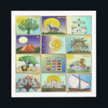 Judaica 12 Tribes of Israel Art Paper Napkins<br><div class="desc">You are viewing The Lee Hiller Photography Art and Designs Collection of Home and Office Decor,  Apparel,  Gifts and Collectibles. The Designs include Lee Hiller Photography and Mixed Media Digital Art Collection. You can view her Nature photography at http://HikeOurPlanet.com/ and follow her hiking blog within Hot Springs National Park.</div>