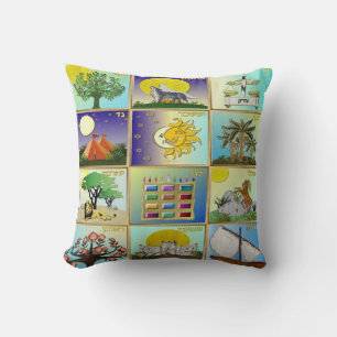 Judaica 12 Tribes of Israel Art Pillow