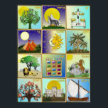 Judaica 12 Tribes of Israel Art Poster<br><div class="desc">You are viewing The Lee Hiller Design Collection. Apparel,  Gifts & Collectibles  Lee Hiller Photography or Digital Art Collection. You can view her Nature photography at http://HikeOurPlanet.com/ and follow her hiking blog within Hot Springs National Park.</div>