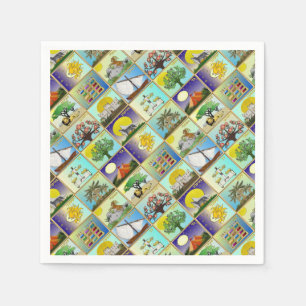 Judaica 12 Tribes Of Israel Art Print Napkin