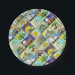 Judaica 12 Tribes Of Israel Art Print Paper Plate<br><div class="desc">You are viewing The Lee Hiller Photography Art and Designs Collection of Home and Office Decor,  Apparel,  Gifts and Collectibles. The Designs include Lee Hiller Photography and Mixed Media Digital Art Collection. You can view her Nature photography at http://HikeOurPlanet.com/ and follow her hiking blog within Hot Springs National Park.</div>