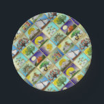 Judaica 12 Tribes Of Israel Art Print Paper Plate<br><div class="desc">You are viewing The Lee Hiller Photography Art and Designs Collection of Home and Office Decor,  Apparel,  Gifts and Collectibles. The Designs include Lee Hiller Photography and Mixed Media Digital Art Collection. You can view her Nature photography at http://HikeOurPlanet.com/ and follow her hiking blog within Hot Springs National Park.</div>