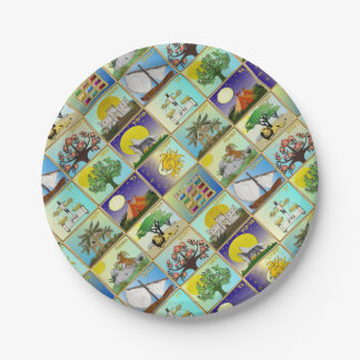 Judaica 12 Tribes Of Israel Art Print Paper Plate