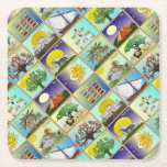 Judaica 12 Tribes Of Israel Art Print Square Paper Coaster<br><div class="desc">You are viewing The Lee Hiller Photography Art and Designs Collection of Home and Office Decor,  Apparel,  Gifts and Collectibles. The Designs include Lee Hiller Photography and Mixed Media Digital Art Collection. You can view her Nature photography at http://HikeOurPlanet.com/ and follow her hiking blog within Hot Springs National Park.</div>