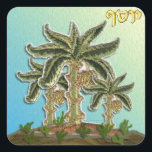 Judaica 12 Tribes Of Israel Joseph Square Sticker<br><div class="desc">You are viewing The Lee Hiller Designs Collection of Home and Office Decor,  Apparel,  Gifts and Collectibles. The Designs include Lee Hiller Photography and Mixed Media Digital Art Collection. You can view her Nature photography at http://HikeOurPlanet.com/ and follow her hiking blog within Hot Springs National Park.</div>