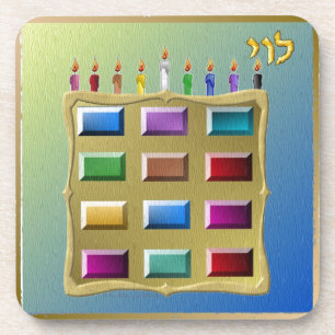Judaica 12 Tribes Of Israel Levi Coaster