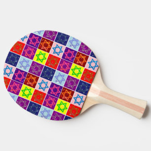 Judaica Art - Ping Pong Paddle - Game Room Sports