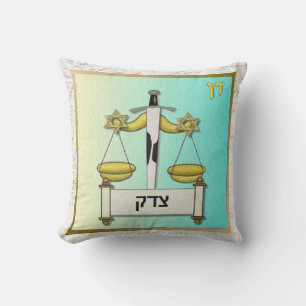 Judaica Dan 12 Tribes of Israel Art Pillow