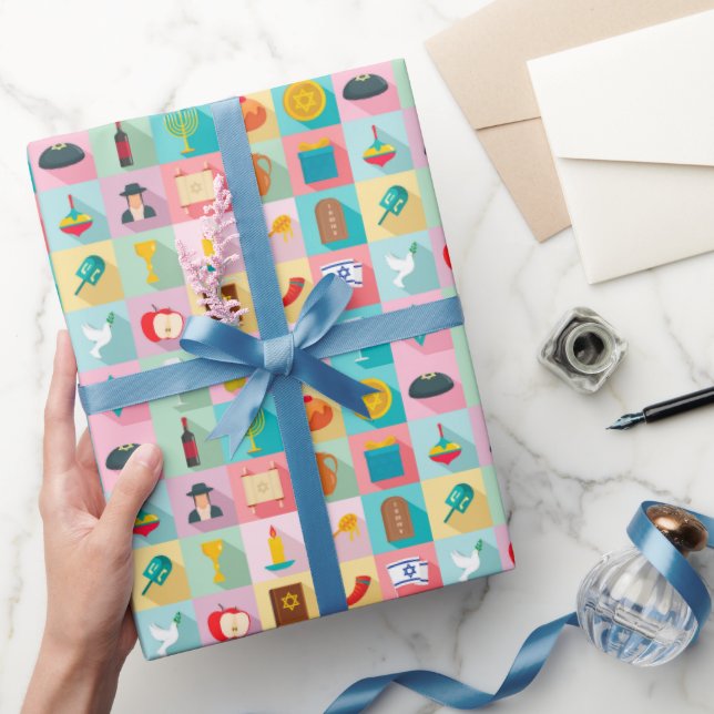 Judaica Gift Wrapping Paper - Jewish Holiday Gifts (Gifting)