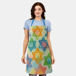 Judaica Gifts - Customisable Aprons - Jewish Stars