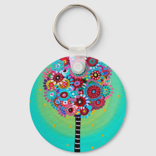 JUDAICA HAMSA SUN EYE TREE OF LIFE PROTECTION KEY RING
