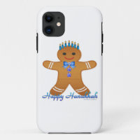 Judaica Hanukkah Gingerbread Man Menorah