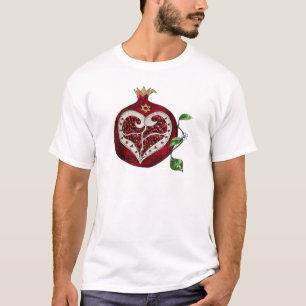 Judaica Pomegranate Heart Hanukkah Rosh Hashanah T-Shirt
