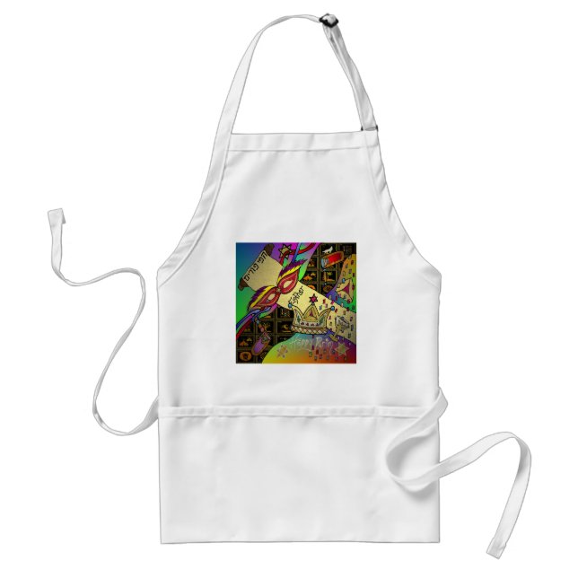 Judaica Purim Esther Celebration Art Print Standard Apron (Front)