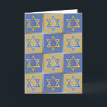 Judaica Star Of David Metal Gold Blue Card<br><div class="desc">You are viewing The Lee Hiller Design Collection. Apparel,  Gifts & Collectibles  Lee Hiller Photography or Digital Art Collection. You can view her Nature photography at http://HikeOurPlanet.com/ and follow her hiking blog within Hot Springs National Park.</div>