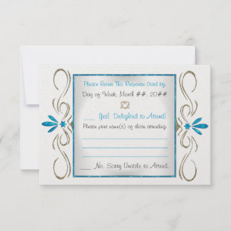 Judaism Flourishes Jewish Wedding RSVP Card