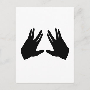Judaism Kohen Hands Symbol Postcard