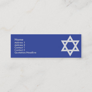 Judaism - Skinny Mini Business Card