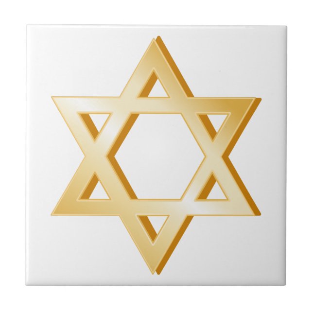 Judaism Symbol Ceramic Tile (Front)